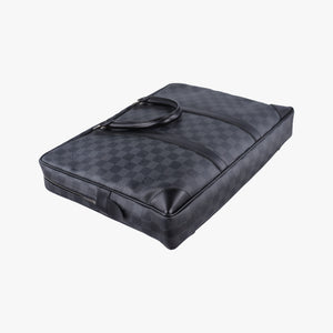 Pre-owned Louis Vuitton Porte Documents Voyage Noir Damier Graphite N41125 handbag | stylenewstar