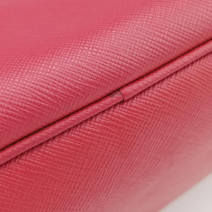 Pre-owned Prada Galleria Red SAFFIANO Leather BN1786 handbag | stylenewstar