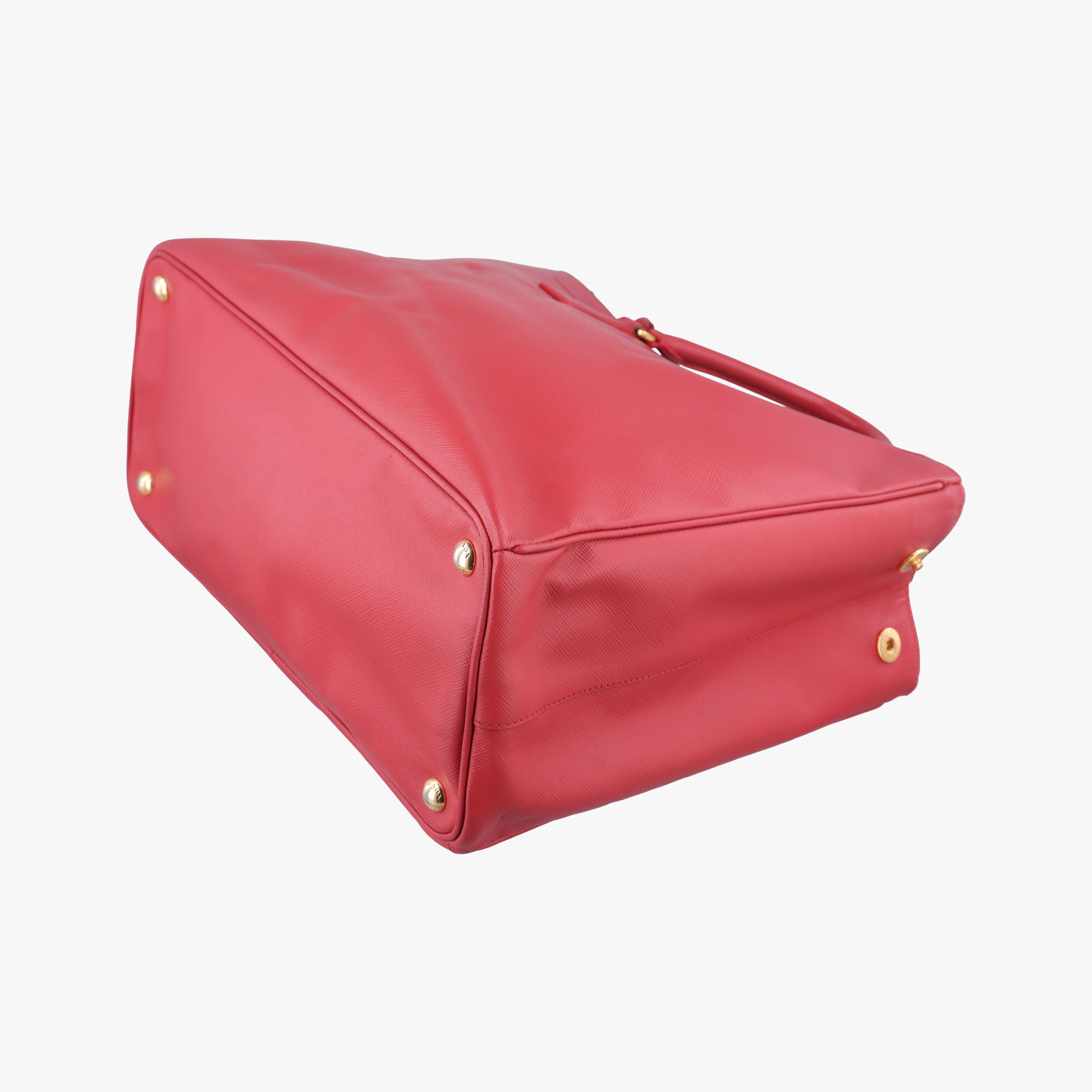 Pre-owned Prada Galleria Red SAFFIANO Leather BN1786 handbag | stylenewstar