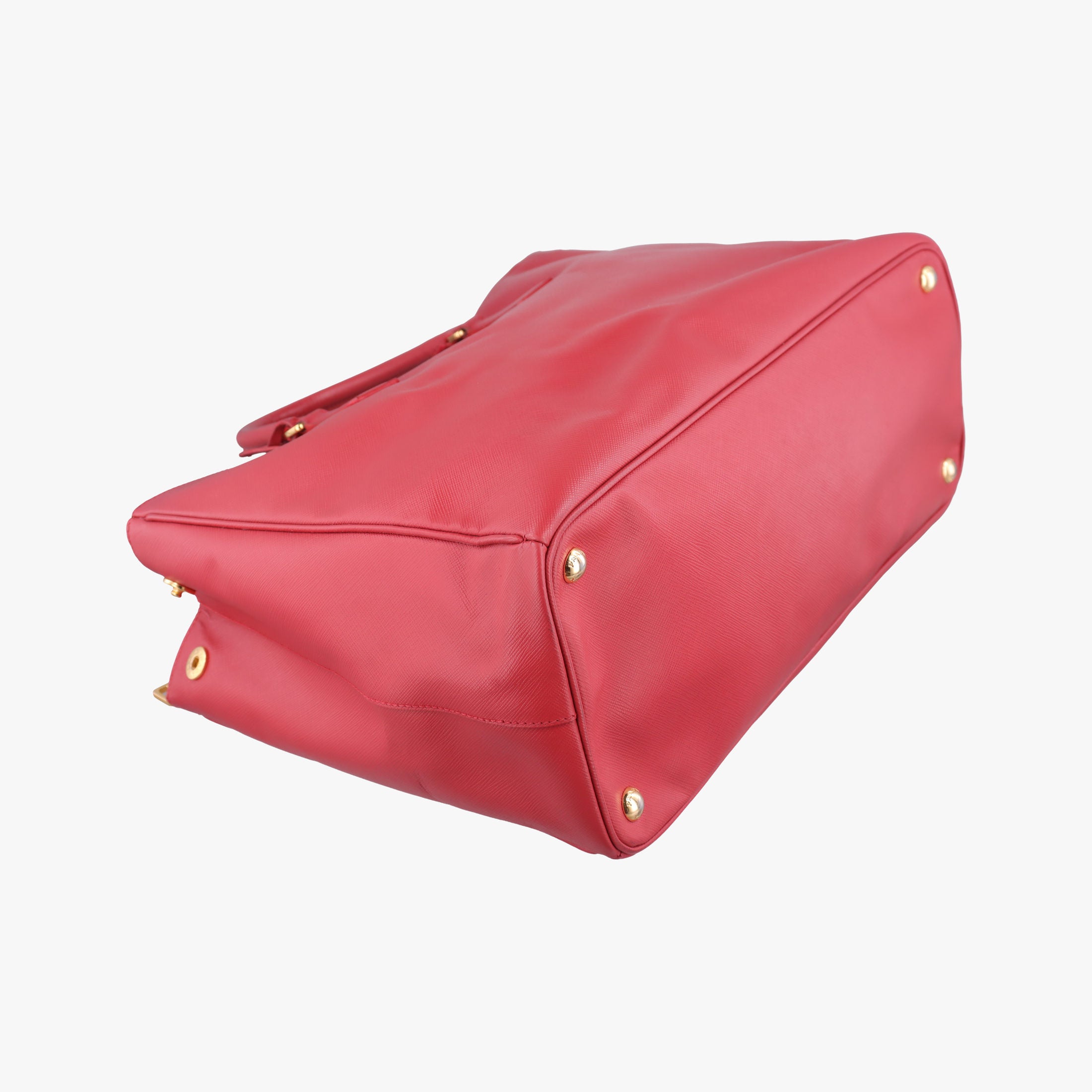 Pre-owned Prada Galleria Red SAFFIANO Leather BN1786 handbag | stylenewstar
