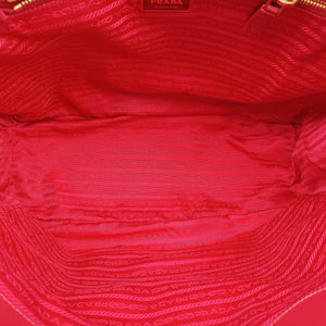 Pre-owned Prada Galleria Red SAFFIANO Leather BN1786 handbag | stylenewstar