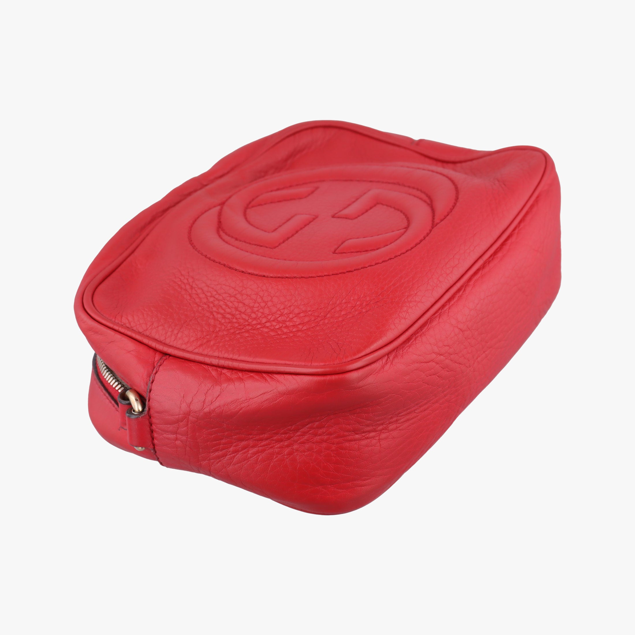 Pre-owned Gucci Soho Red Leather 308364 shoulderbag | stylenewstar