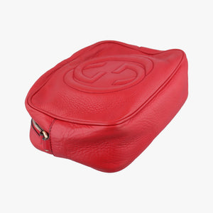 Pre-owned Gucci Soho Red Leather 308364 shoulderbag | stylenewstar