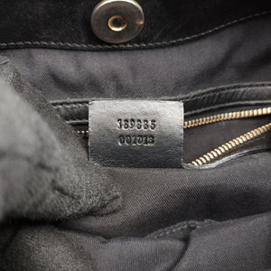 Pre-owned Gucci Queen Black canvas× leather 189885 handbag | stylenewstar