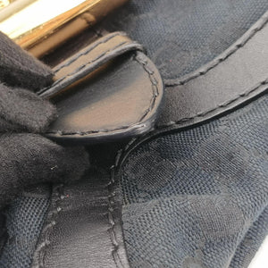 Pre-owned Gucci Queen Black canvas× leather 189885 handbag | stylenewstar