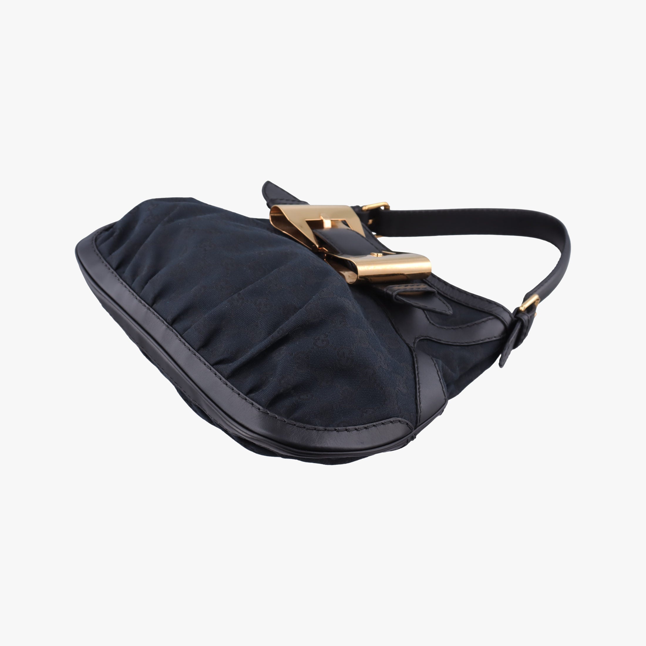 Pre-owned Gucci Queen Black canvas× leather 189885 handbag | stylenewstar