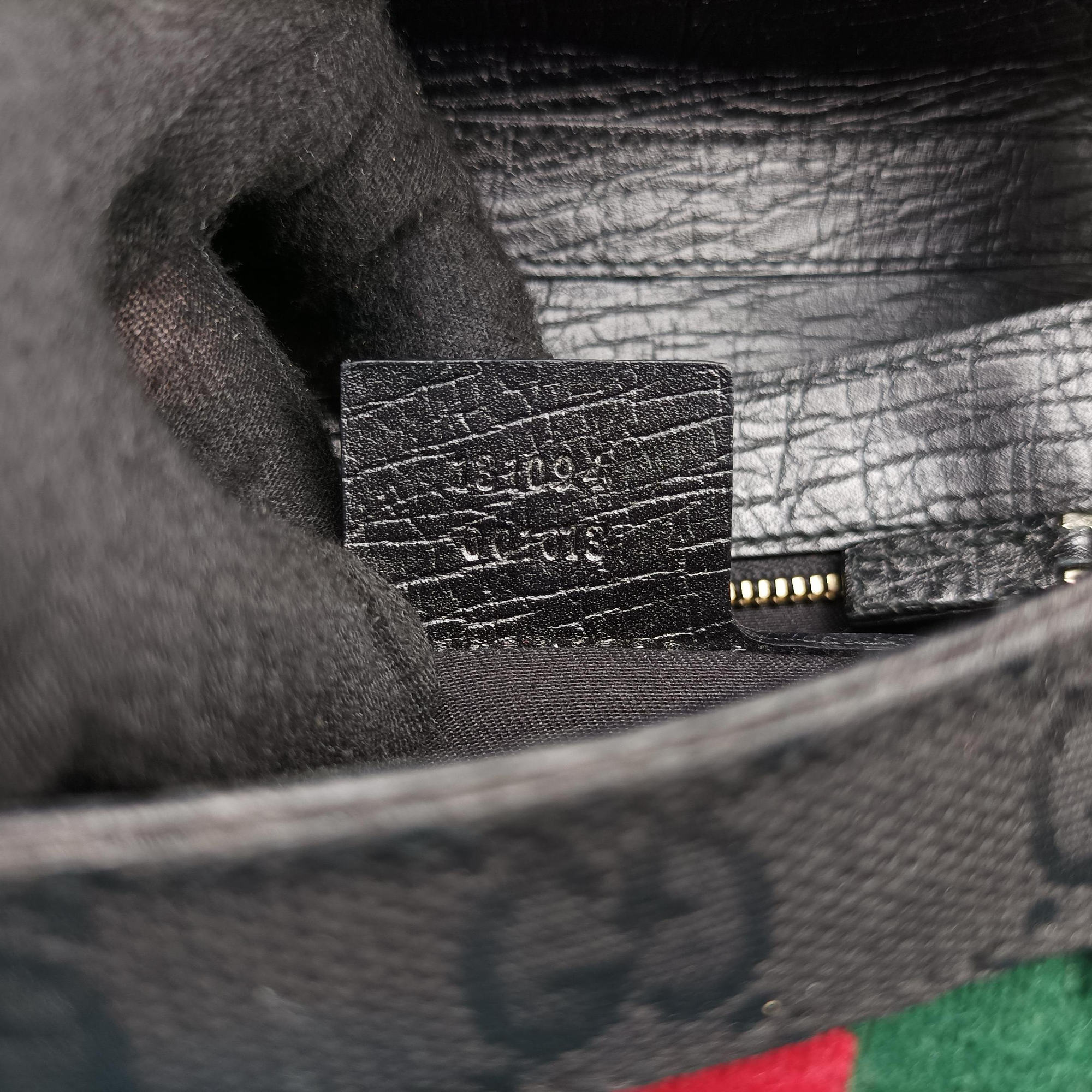 Secondhand Gucci Horsebit Black canvas×Leather 131094 handbag | stylenewstar
