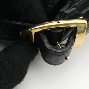 Secondhand Gucci Horsebit Black canvas×Leather 131094 handbag | stylenewstar
