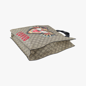 Pre-owned Gucci GG Supreme Bee Beige×multi PVC coated canvas 450950 shoulderbag | stylenewstar