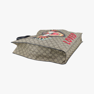 Pre-owned Gucci GG Supreme Bee Beige×multi PVC coated canvas 450950 shoulderbag | stylenewstar