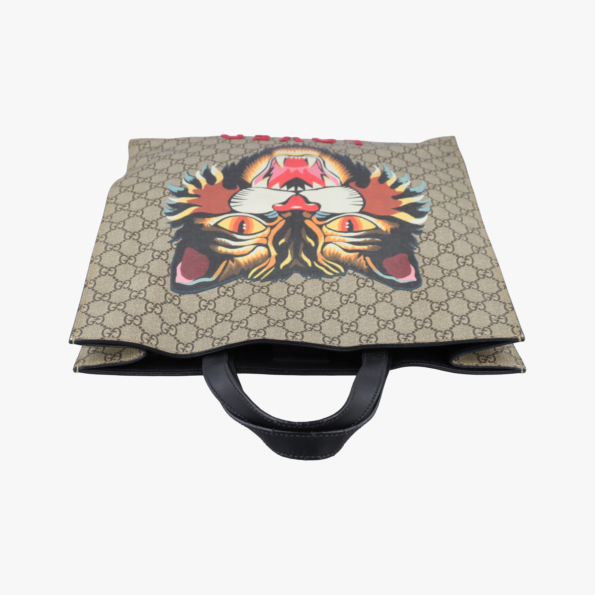 Pre-owned Gucci GG Supreme Bee Beige×multi PVC coated canvas 450950 shoulderbag | stylenewstar