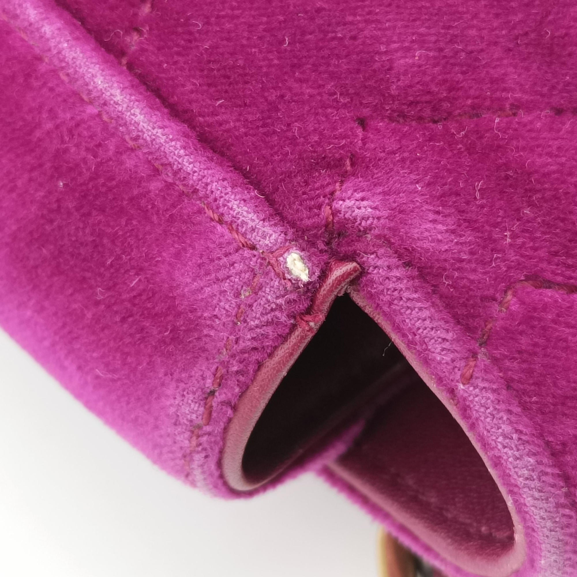 Vintage Gucci GG Marmont Purple velour 448497 shoulderbag | stylenewstar