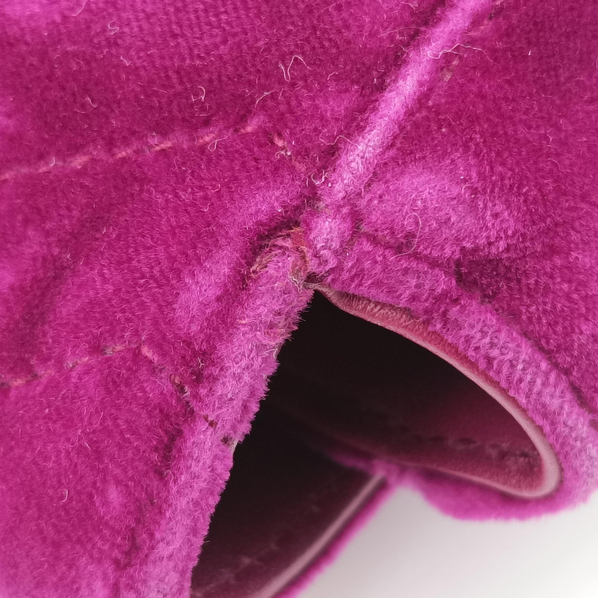 Vintage Gucci GG Marmont Purple velour 448497 shoulderbag | stylenewstar