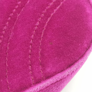 Vintage Gucci GG Marmont Purple velour 448497 shoulderbag | stylenewstar