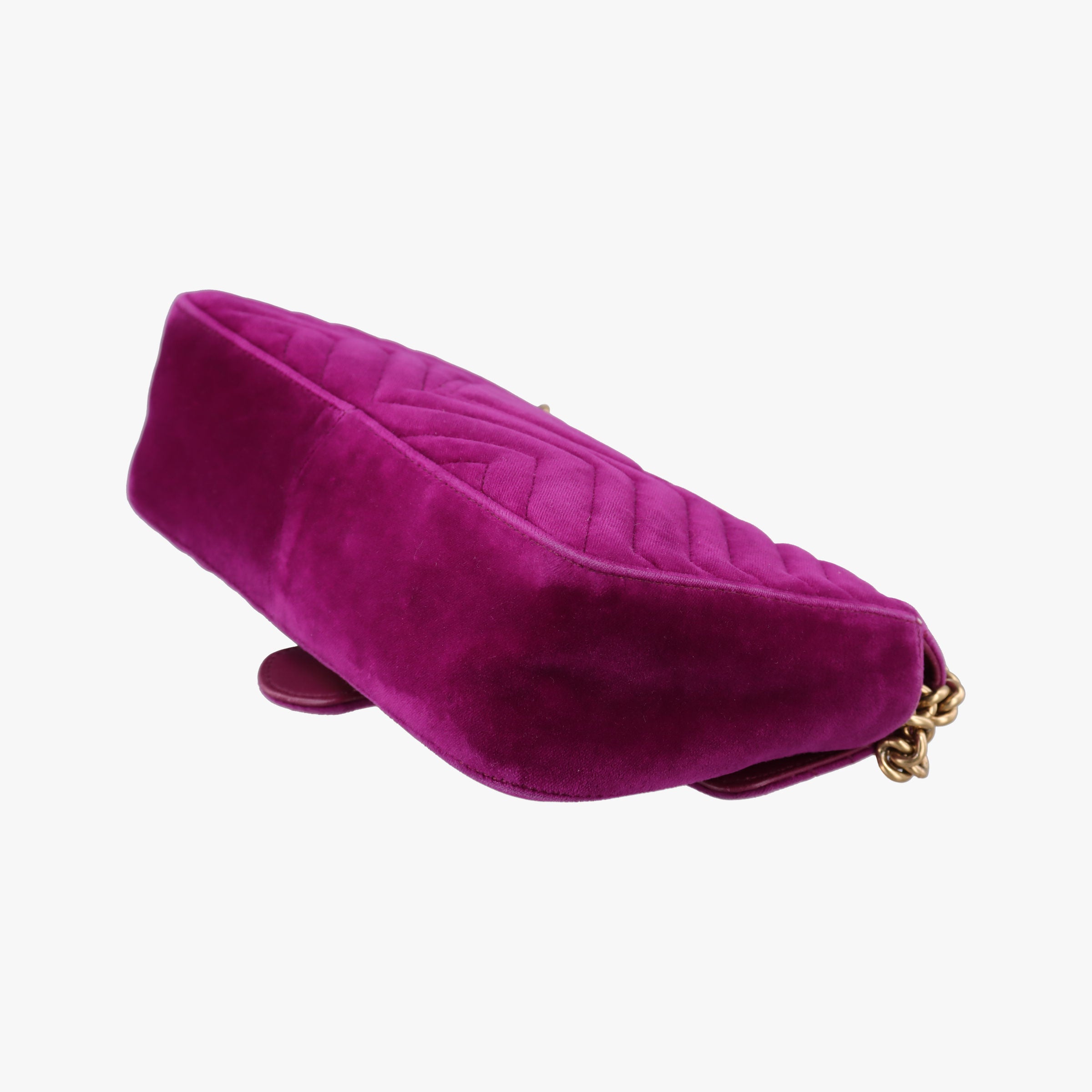 Vintage Gucci GG Marmont Purple velour 448497 shoulderbag | stylenewstar