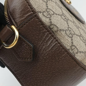 Pre-owned Gucci Neo Messenger beige×brown PVC coated canvas ×Leather 476466 shoulderbag | stylenewstar