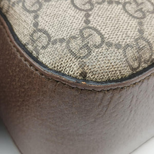 Pre-owned Gucci Neo Messenger beige×brown PVC coated canvas ×Leather 476466 shoulderbag | stylenewstar