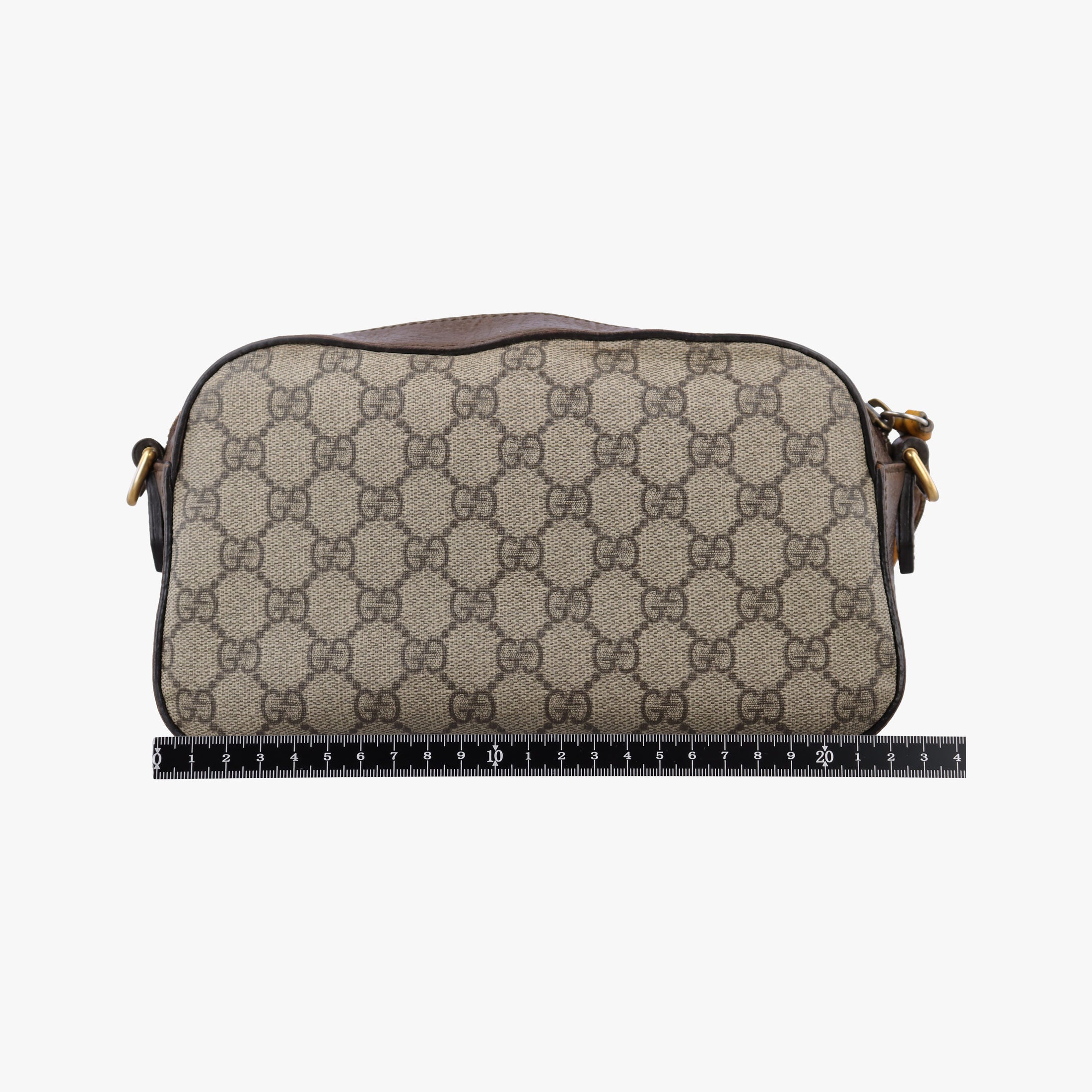 Pre-owned Gucci Neo Messenger beige×brown PVC coated canvas ×Leather 476466 shoulderbag | stylenewstar