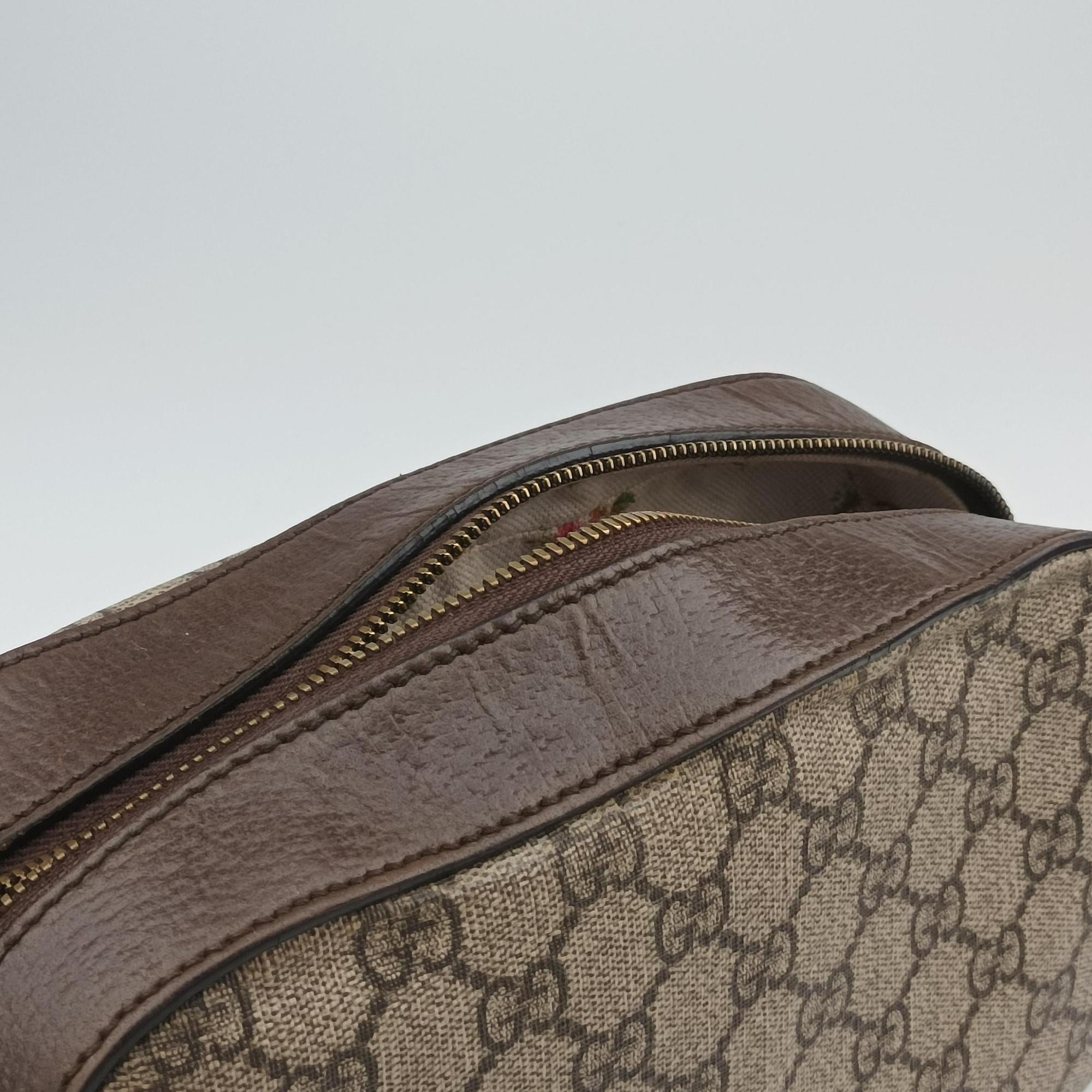 Pre-owned Gucci Neo Messenger beige×brown PVC coated canvas ×Leather 476466 shoulderbag | stylenewstar