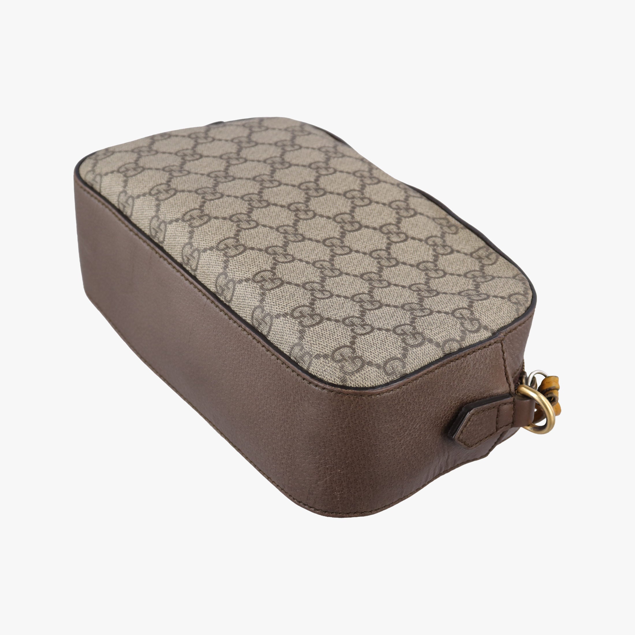 Pre-owned Gucci Neo Messenger beige×brown PVC coated canvas ×Leather 476466 shoulderbag | stylenewstar