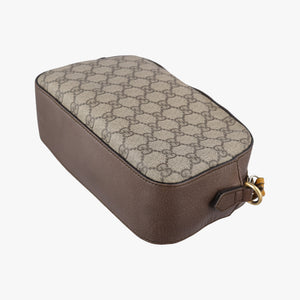 Pre-owned Gucci Neo Messenger beige×brown PVC coated canvas ×Leather 476466 shoulderbag | stylenewstar