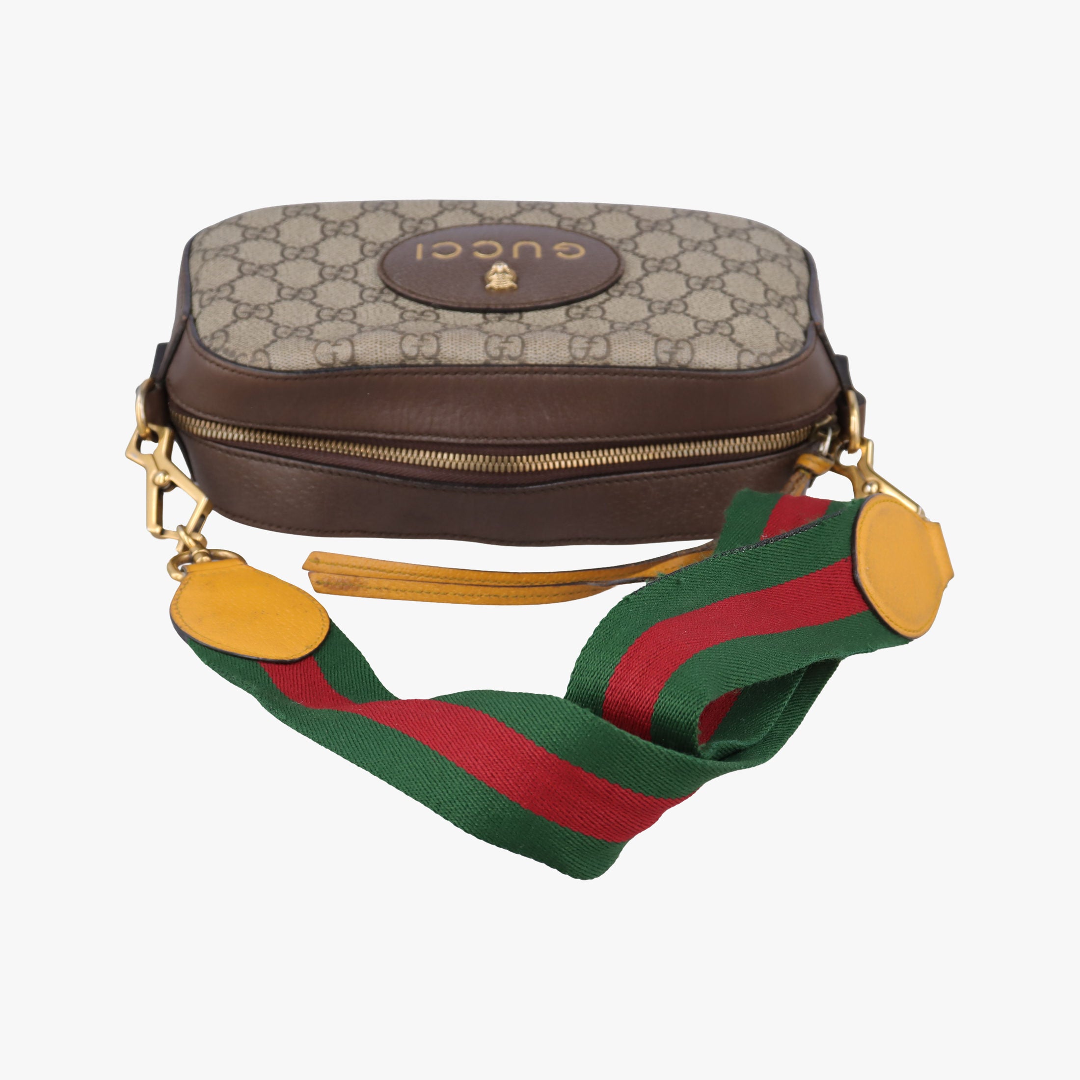 Pre-owned Gucci Neo Messenger beige×brown PVC coated canvas ×Leather 476466 shoulderbag | stylenewstar