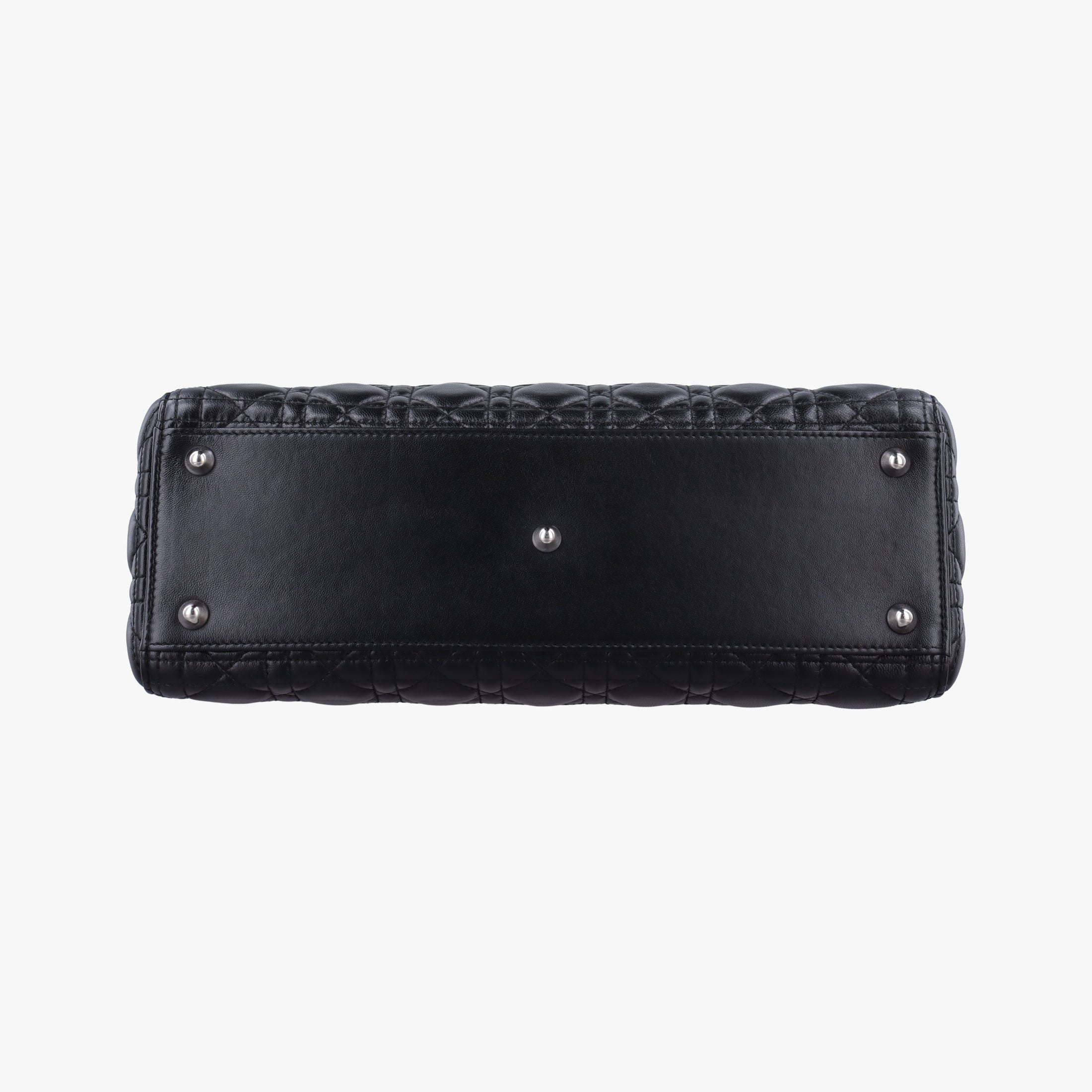 Pre-owned Christian Dior Lady Dior Black lambskin  shoulderbag | stylenewstar