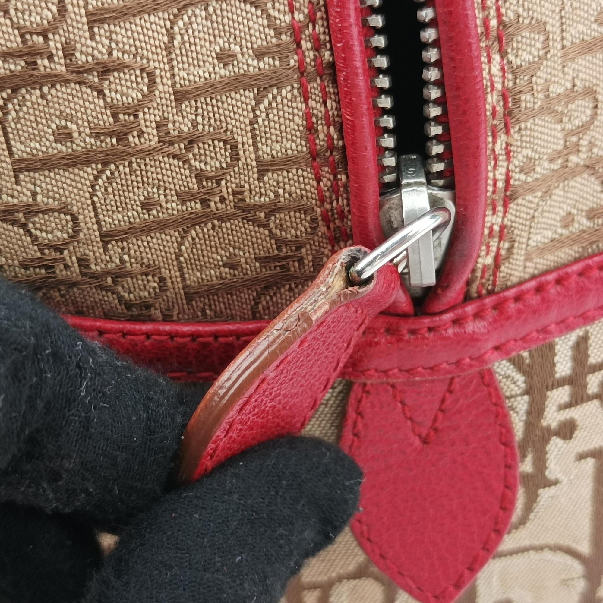 Pre-owned Christian Dior Rasta Trotter beige×Multicolour canvas×Leather  handbag | stylenewstar