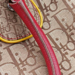 Pre-owned Christian Dior Rasta Trotter beige×Multicolour canvas×Leather  handbag | stylenewstar