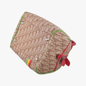 Pre-owned Christian Dior Rasta Trotter beige×Multicolour canvas×Leather  handbag | stylenewstar