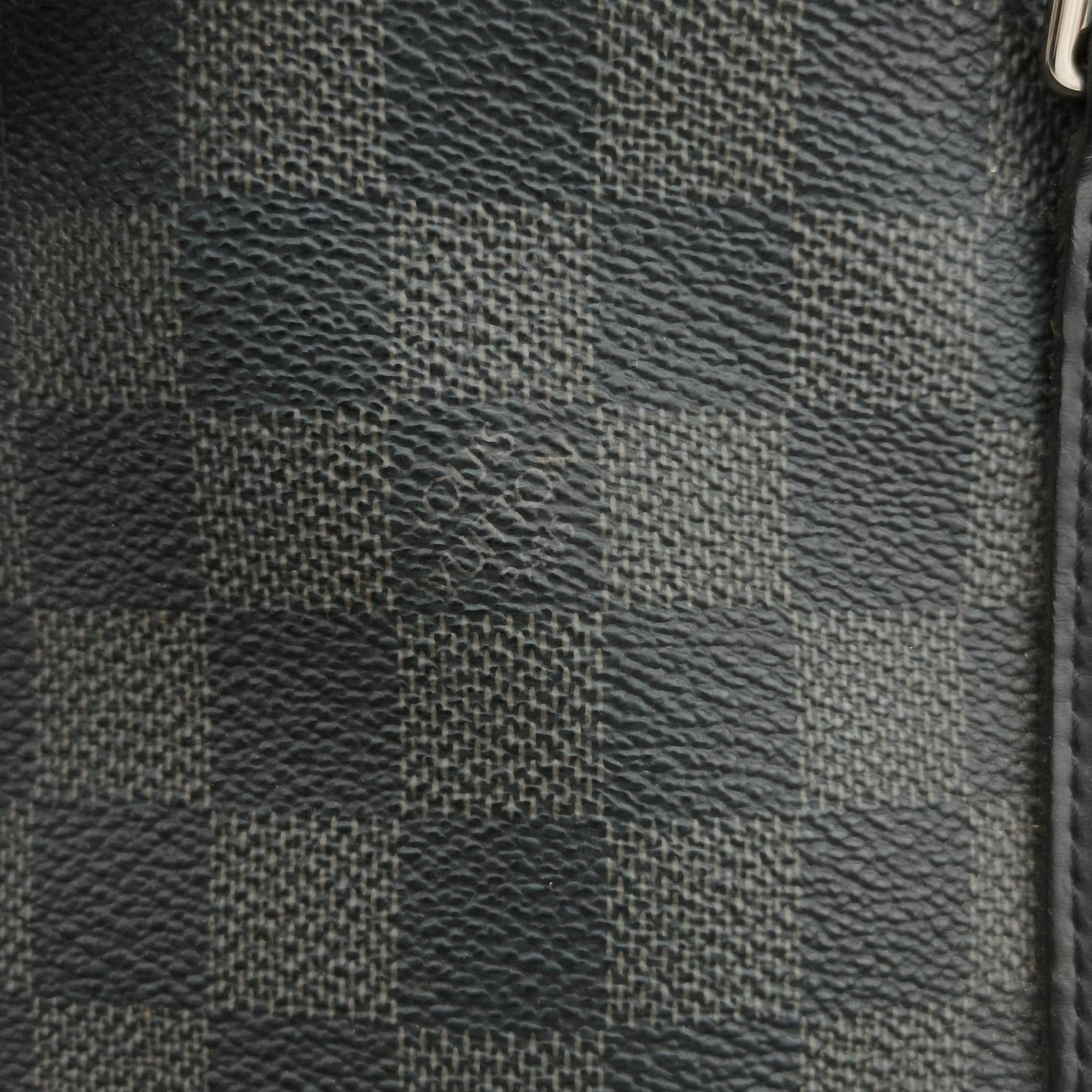 Pre-owned Louis Vuitton Porte Documents Voyage PM Noir Damier Graphite N41478 handbag | stylenewstar