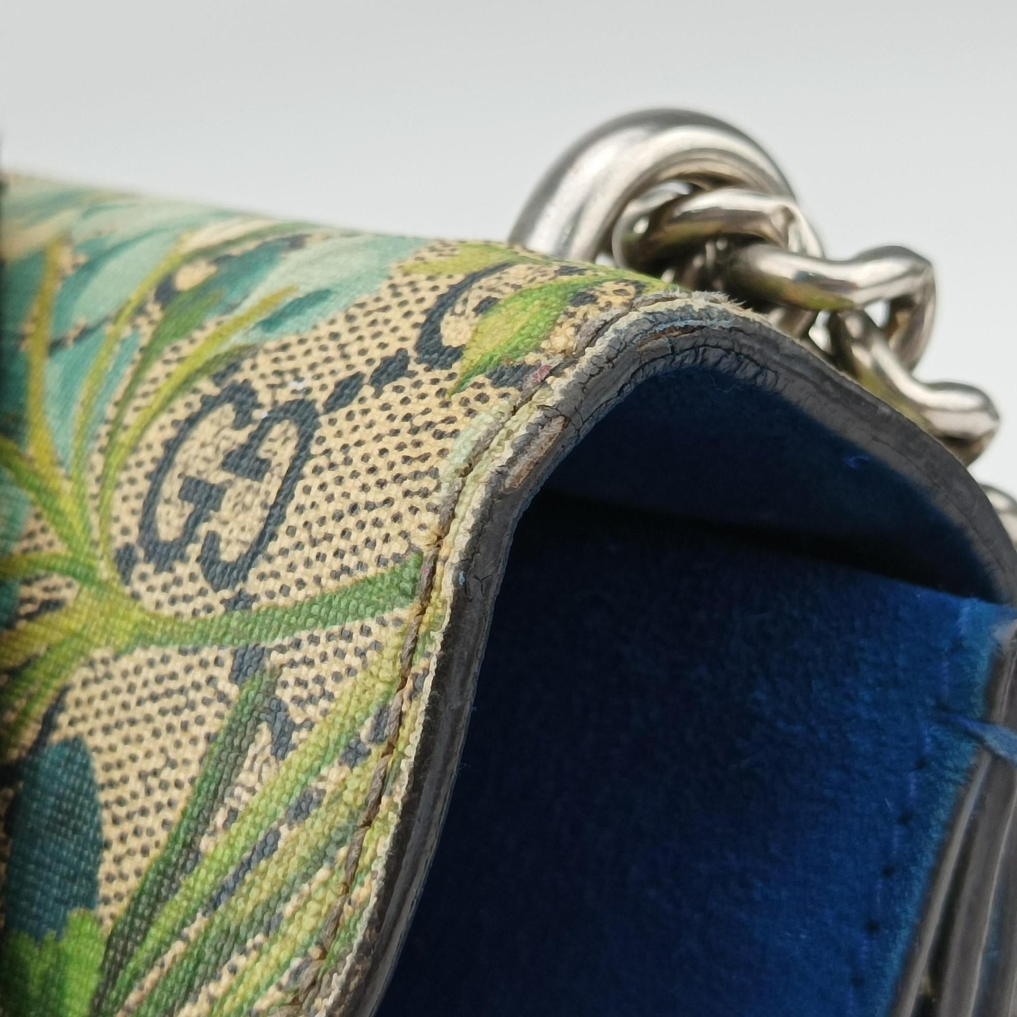 Vintage Gucci Dionysus Beige×blue×multi PVC coated canvas × suede 421970 shoulderbag | stylenewstar