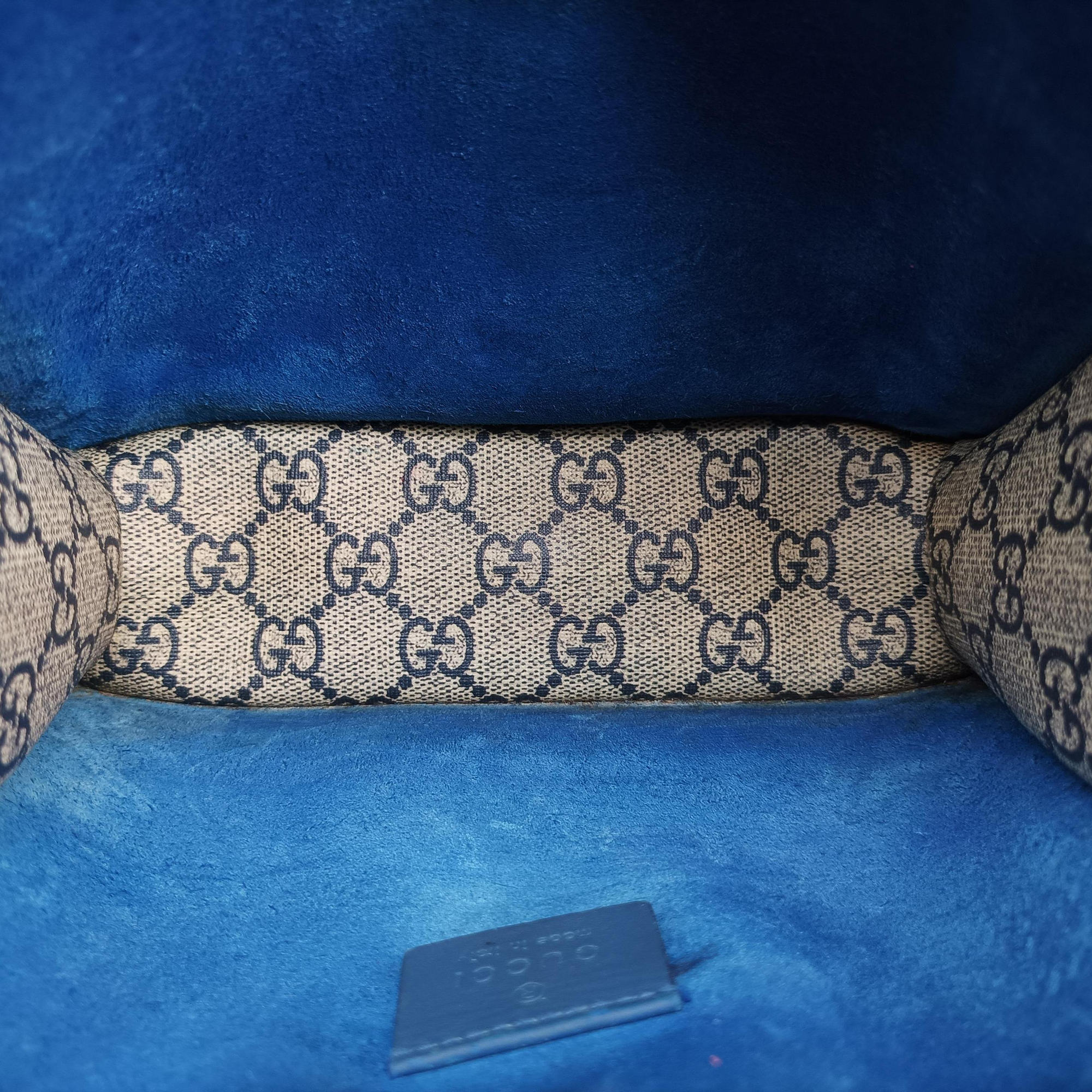 Vintage Gucci Dionysus Beige×blue×multi PVC coated canvas × suede 421970 shoulderbag | stylenewstar