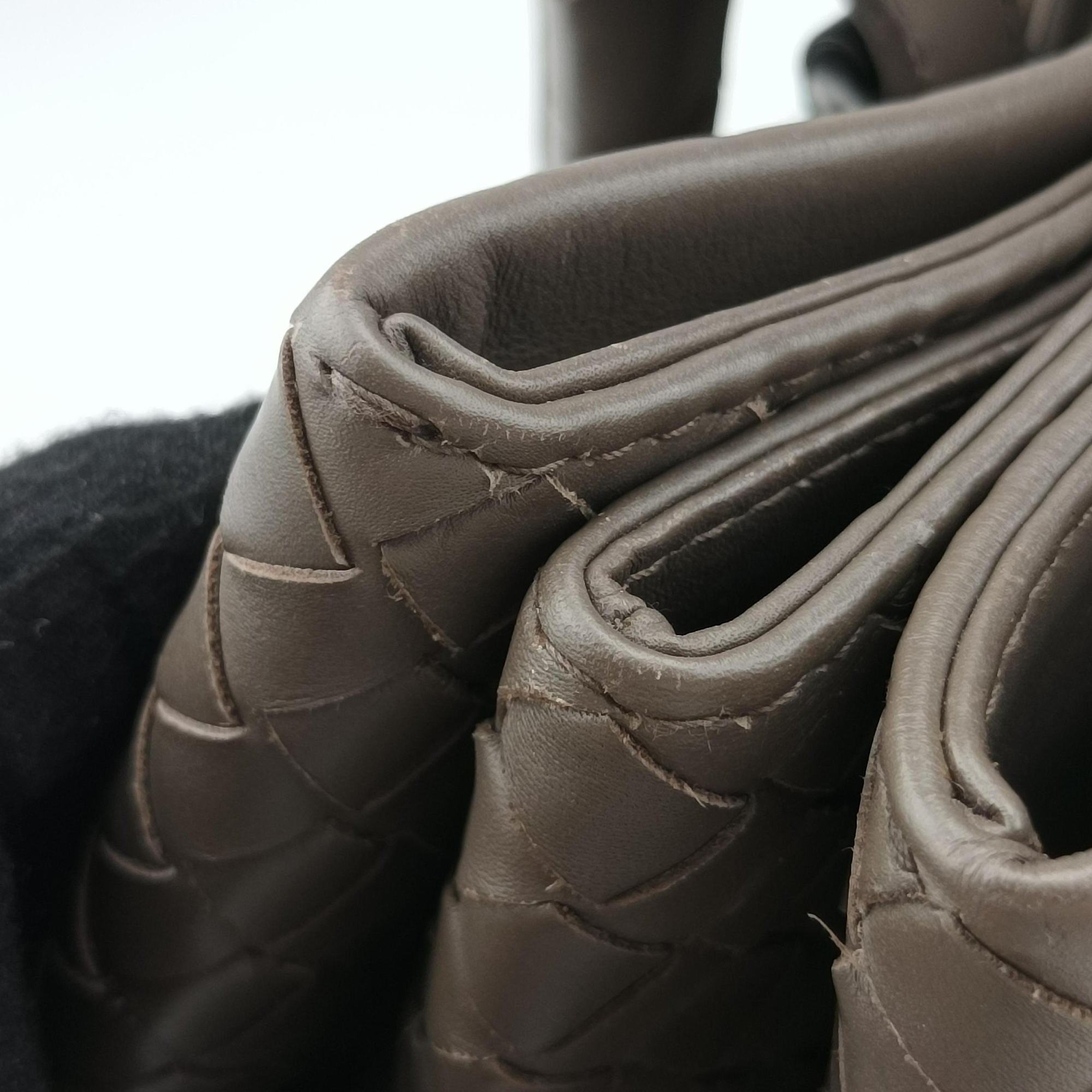 Secondhand Bottega Veneta Roma Intrecciato Brown lambskin  handbag | stylenewstar