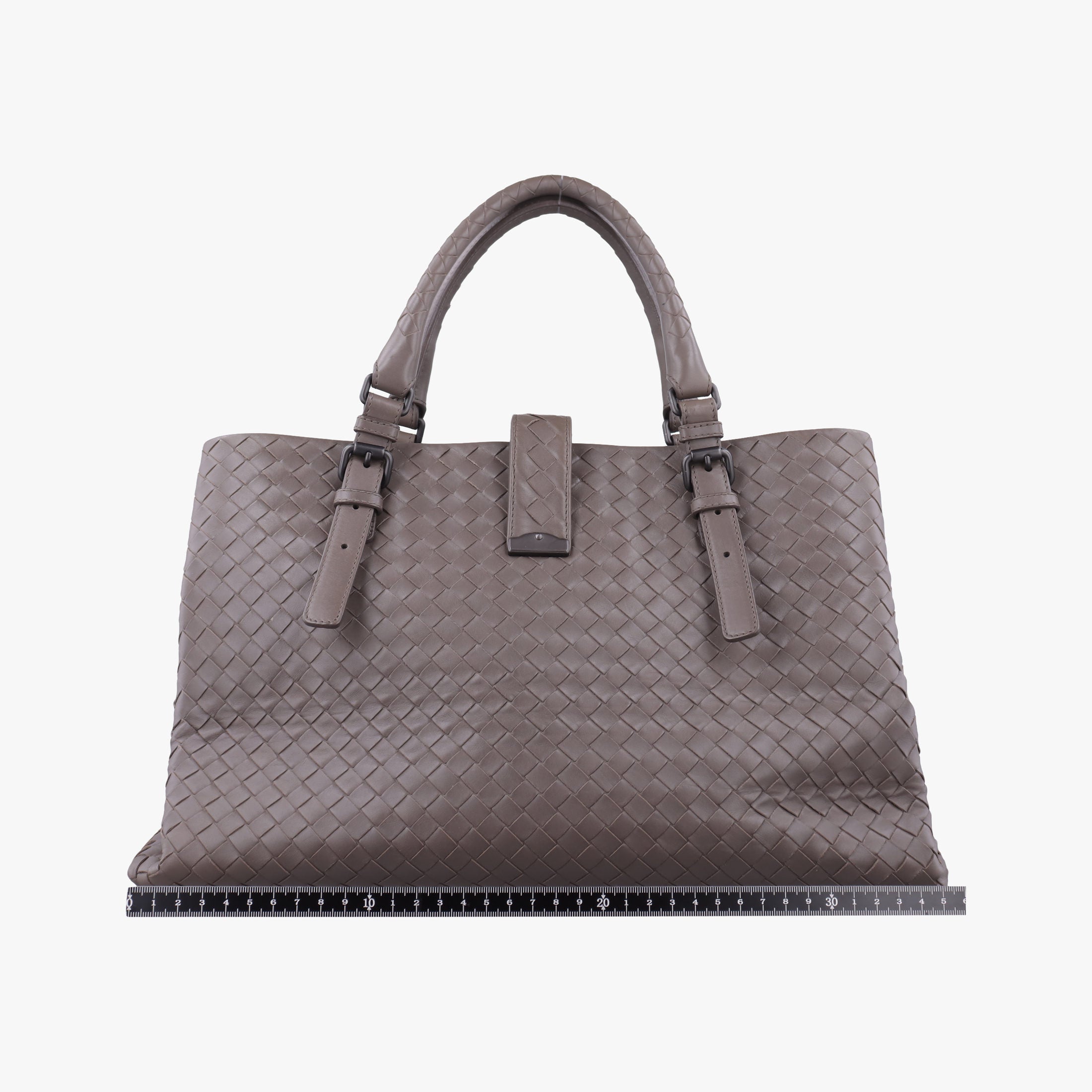 Secondhand Bottega Veneta Roma Intrecciato Brown lambskin  handbag | stylenewstar