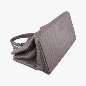 Secondhand Bottega Veneta Roma Intrecciato Brown lambskin  handbag | stylenewstar