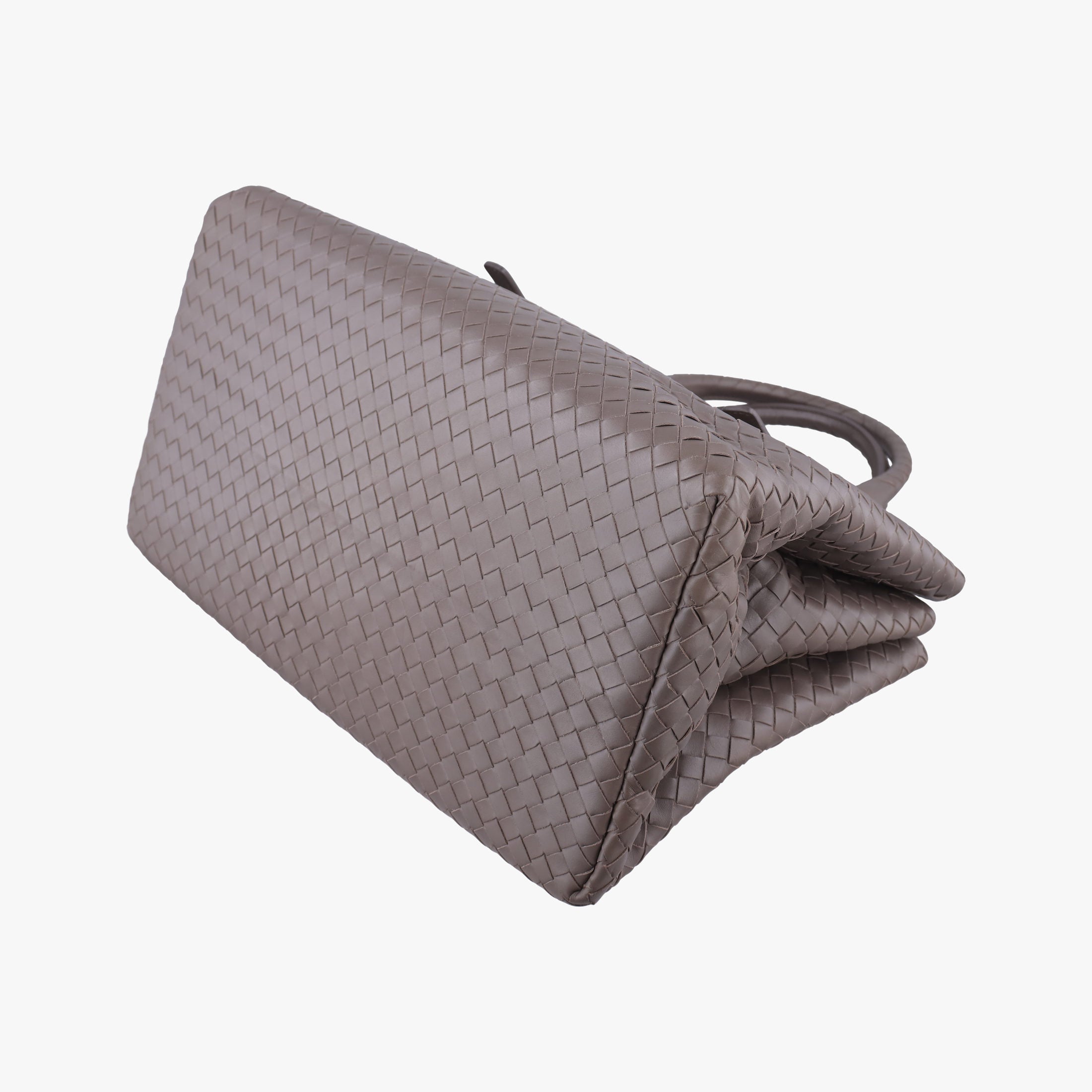 Secondhand Bottega Veneta Roma Intrecciato Brown lambskin  handbag | stylenewstar