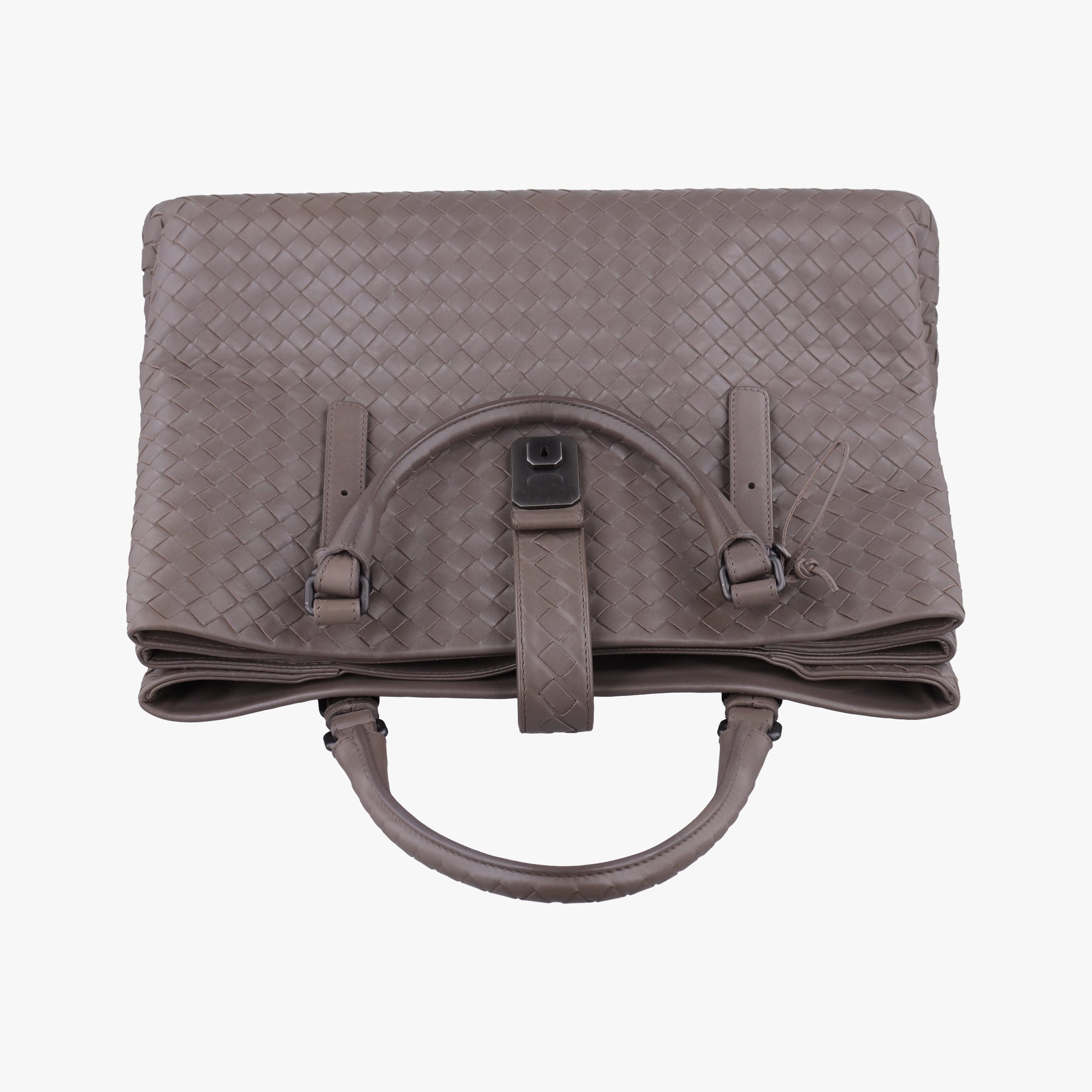 Secondhand Bottega Veneta Roma Intrecciato Brown lambskin  handbag | stylenewstar