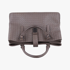 Secondhand Bottega Veneta Roma Intrecciato Brown lambskin  handbag | stylenewstar