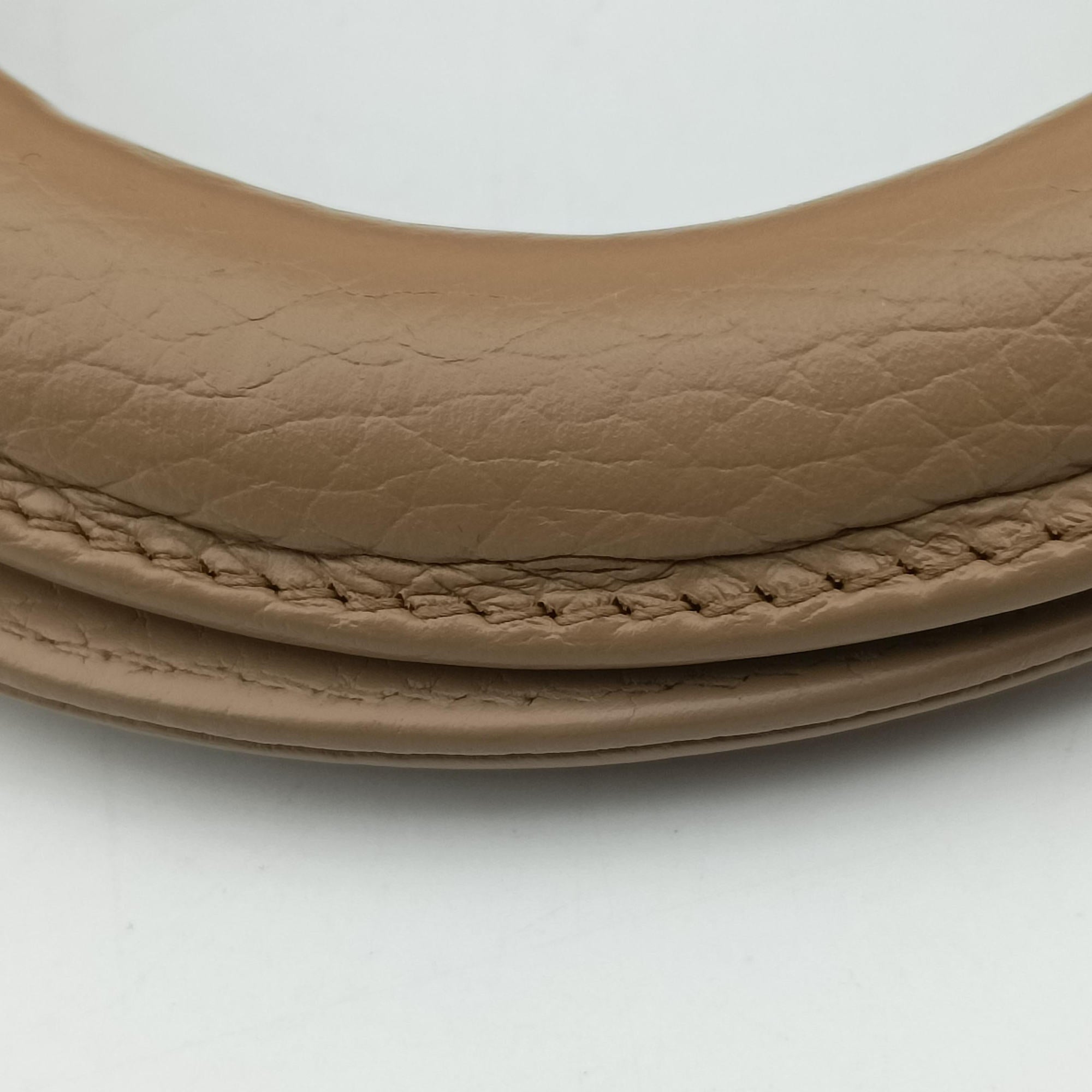 Pre-owned Christian Dior Diorissimo Beige Leather  shoulderbag | stylenewstar