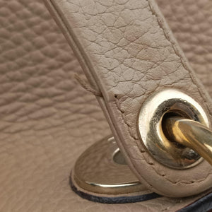 Pre-owned Christian Dior Diorissimo Beige Leather  shoulderbag | stylenewstar