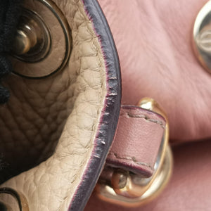 Pre-owned Christian Dior Diorissimo Beige Leather  shoulderbag | stylenewstar