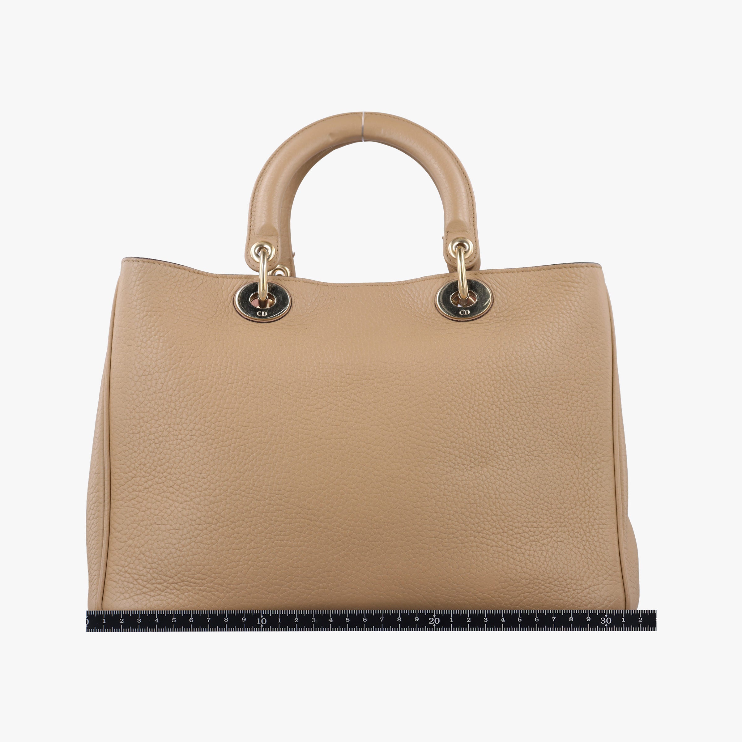 Pre-owned Christian Dior Diorissimo Beige Leather  shoulderbag | stylenewstar