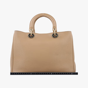 Pre-owned Christian Dior Diorissimo Beige Leather  shoulderbag | stylenewstar