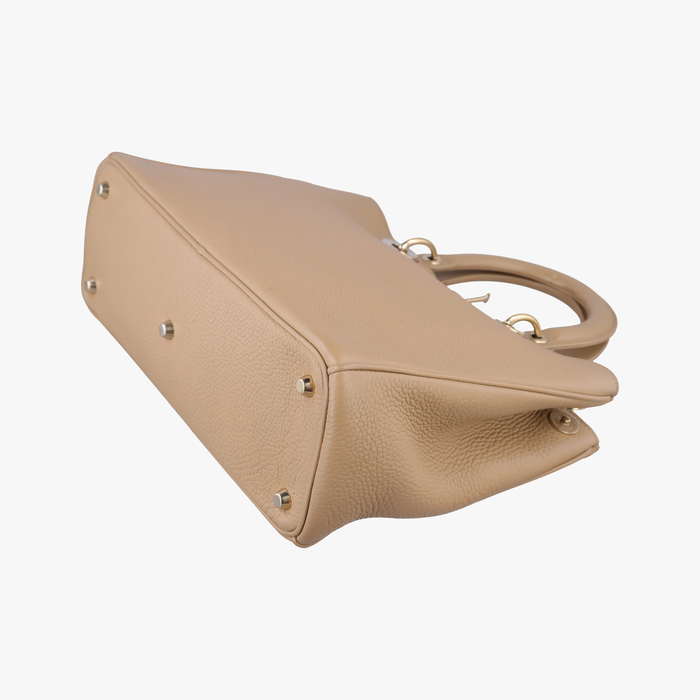 Pre-owned Christian Dior Diorissimo Beige Leather  shoulderbag | stylenewstar