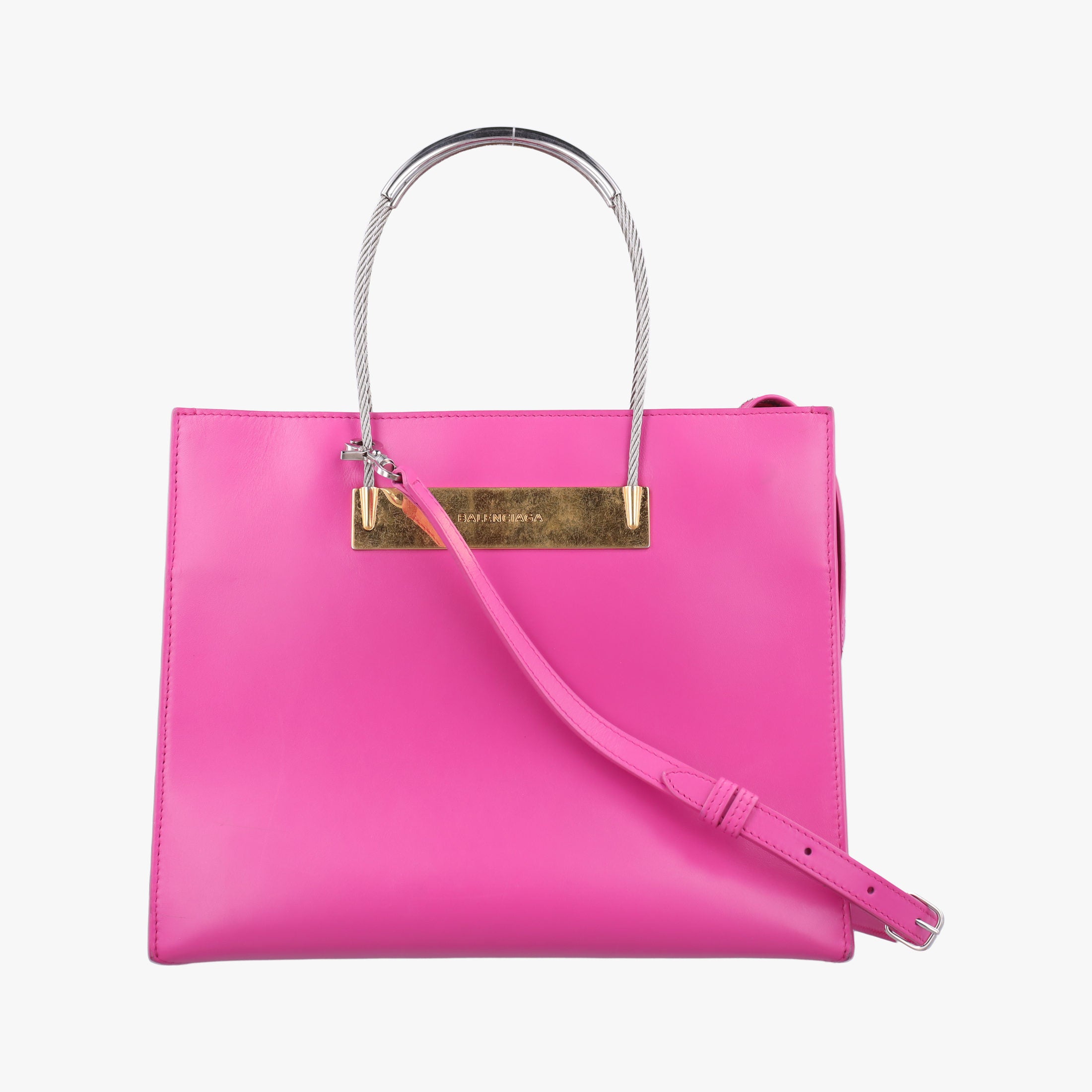 Vintage Balenciaga Cable Shopper Rose Leather  shoulderbag | stylenewstar