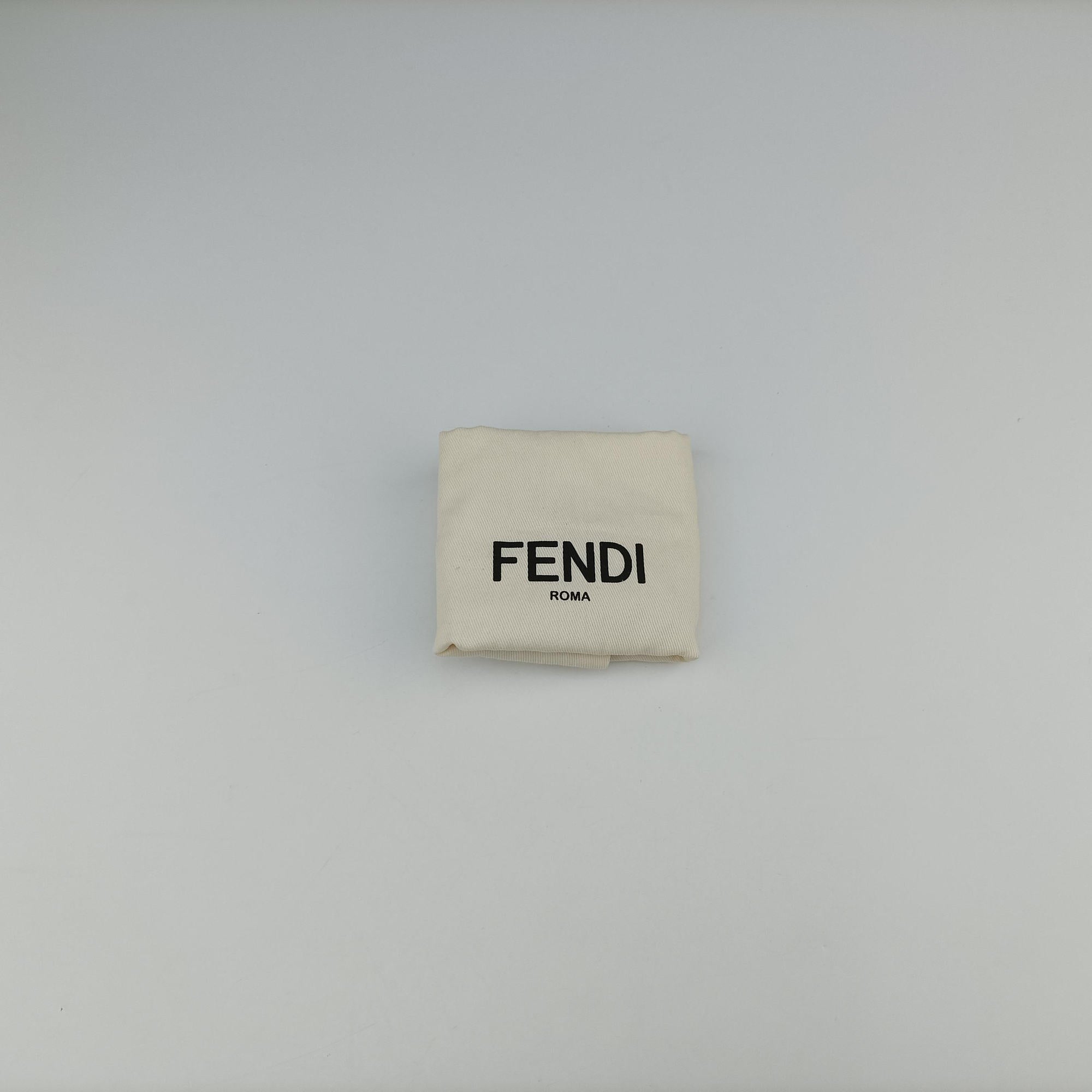 Pre-owned Fendi Nano Fendigraphy White Leather 7AS089 handbag | stylenewstar