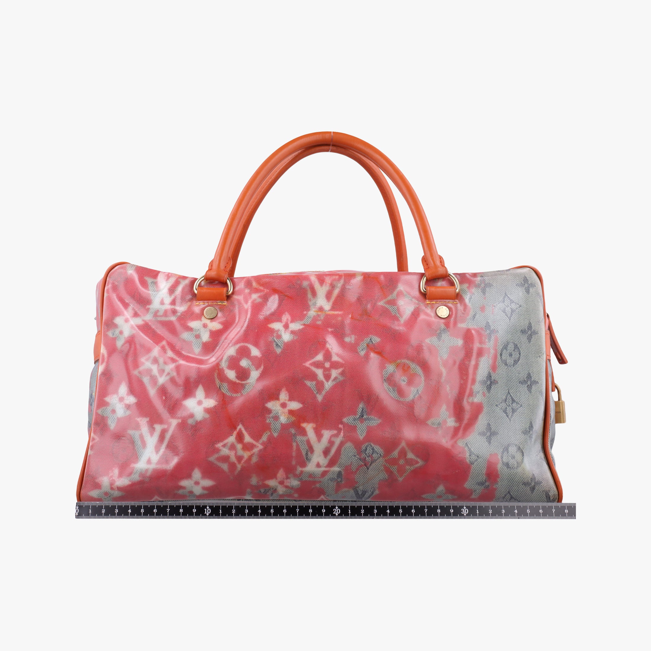 Pre-owned Louis Vuitton Weekender PM Rose×Multicolor Monogram Pulp M95734 handbag | stylenewstar