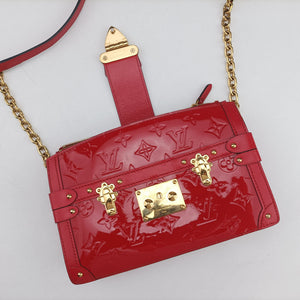 Secondhand Louis Vuitton Trunk Clutch Red Vernis M90500 shoulderbag | stylenewstar