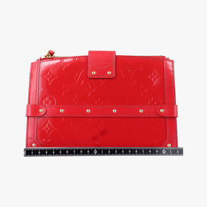 Secondhand Louis Vuitton Trunk Clutch Red Vernis M90500 shoulderbag | stylenewstar